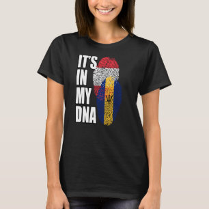 Camiseta Patrimônio De Bandeira De DNA Mistos Barbadiano E 
