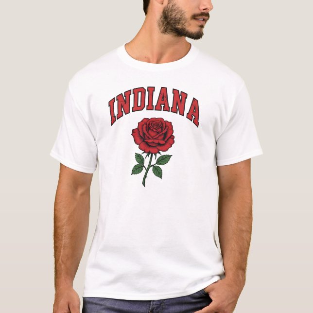 Camiseta Patrimônio de Indiana em Flor (Frente)