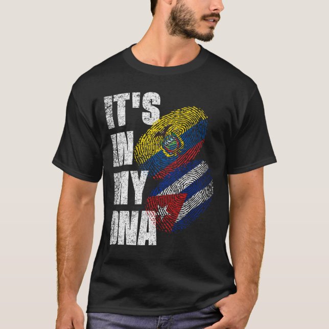 Camiseta Patrimônio De Sinalizador De DNA Misturado Equator (Frente)