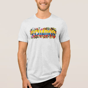 Camiseta Patrimônio do Equador - Vida Selvagem, Cultura e T