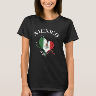Camiseta Patrimônio do México Bandeira Mexicana Raízes Espa