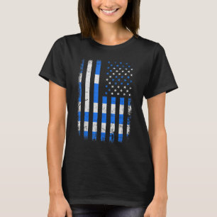Camiseta Patrimônio do Orgulho do Orgulho Americano da Gréc