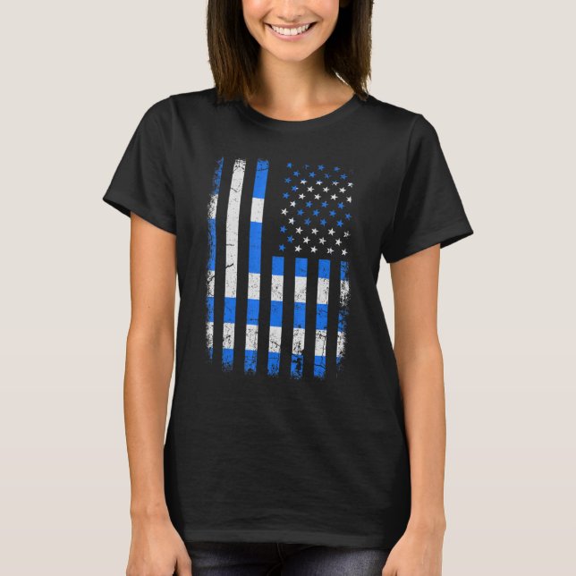 Camiseta Patrimônio do Orgulho do Orgulho Americano da Gréc (Frente)