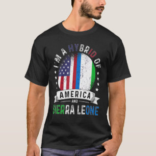 Camiseta Patrimônio dos EUA Serra Leoa Bandeira Americana S