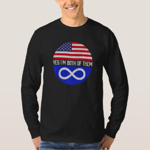 Camiseta Patrimônio Familiar Metade Americana Metis Usa
