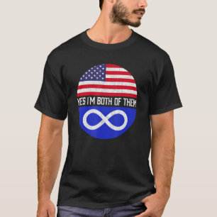 Camiseta Patrimônio Familiar Metade Americana Metis Usa