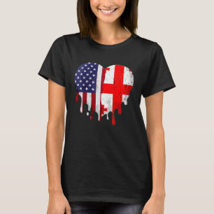 Camiseta Patrimônio Georgiano Americano Mês de Bandeira da