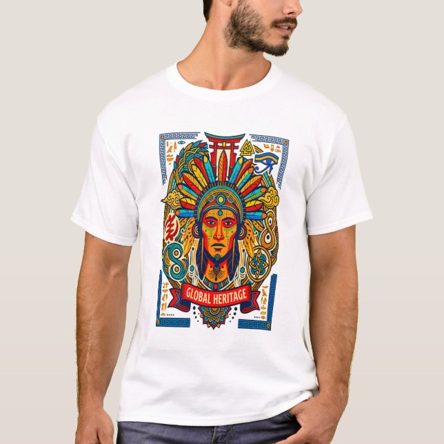 Camiseta Patrimônio Global - Design 2 (Frente)