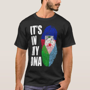 Camiseta Patrimônio Haitiano E Djibutiano De Mistura De DNA