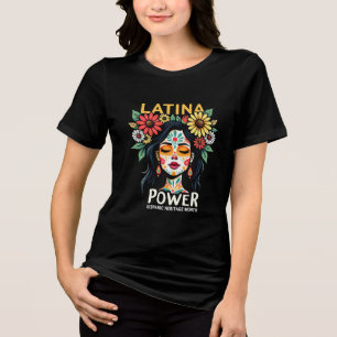 Camiseta Patrimônio hispânico de Latina Power Mês