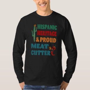 Camiseta Patrimônio Hispânico e Corte de Carne Orgulhosa