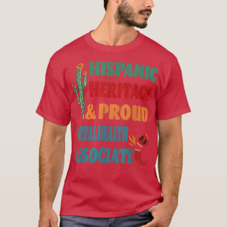 Camiseta Patrimônio Hispânico e Orgulho de Associado de Saú