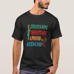 Camiseta Patrimônio Hispânico e Orgulho de Meemaw