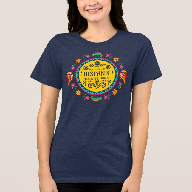 Camiseta Patrimônio Hispânico Mês (Frente)