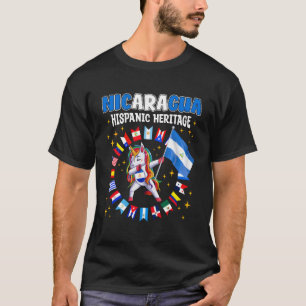Camiseta Patrimônio Hispânico Mês Crianças da Nicarágua Men