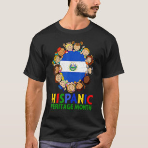 Camiseta Patrimônio Hispânico Mês Crianças de El Salvador M
