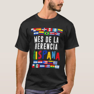 Camiseta Patrimônio Hispânico Mes De La Herencia Hispana