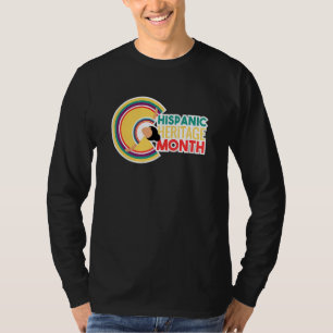 Camiseta Patrimônio hispânico Mês L Latina Vestido Tradicio