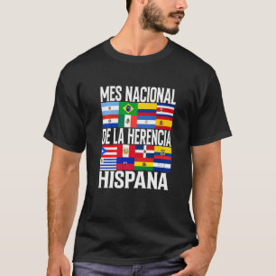 Camiseta Patrimônio Hispânico Mes Nacional De La Herenci