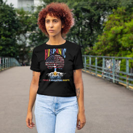 Camiseta Patrimônio Hispânico Mês Orgulhento Raízes argenti