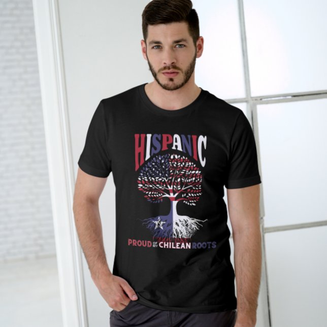 Camiseta Patrimônio Hispânico Mês Orgulhoso das minhas raíz (Criador carregado)