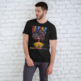 Camiseta Patrimônio Hispânico Mês Orgulhoso das minhas raíz