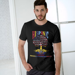 Camiseta Patrimônio Hispânico Mês Orgulhoso das raízes equa