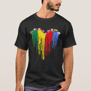 Camiseta Patrimônio Hispânico Mês Orgulhoso Latino Latina H