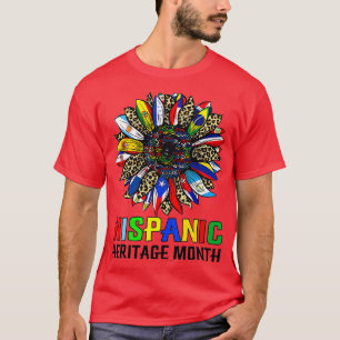 Camiseta Patrimônio Hispânico Mês Países latinos Bandeiras