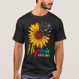 Camiseta Patrimônio Hispânico Mês Países latinos Bandeiras 
