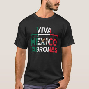 Camiseta Patrimônio Hispânico Mês Viva México Cabrones Mexi