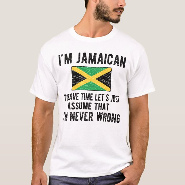 Camiseta Patrimônio jamaicano Jamaica Roota Bandeira jamaic (Frente)