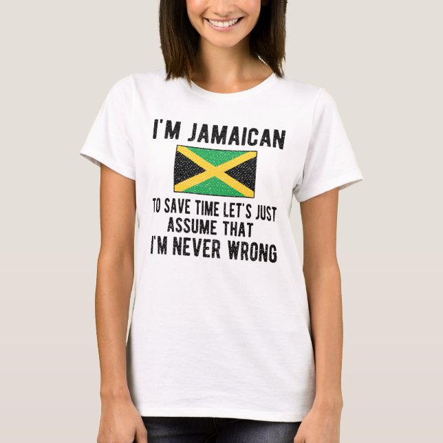 Camiseta Patrimônio jamaicano Jamaica Roota Bandeira jamaic (Frente)
