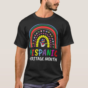 Camiseta Patrimônio Nacional Hispânico mês do Arco-Íris Tod