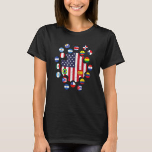 Camiseta Patrimônio Nacional Hispânico Mês Latino Americano