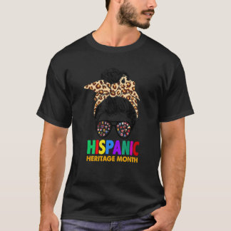 Camiseta Patrimônio Nacional Hispânico Mês Todos os Países