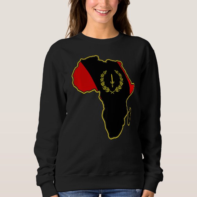 Camiseta Patrimônio Negro Americano Bandeira África (Frente)
