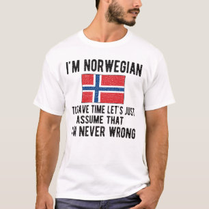 Camiseta Patrimônio Norueguês Noruega Raízes Norueguesas