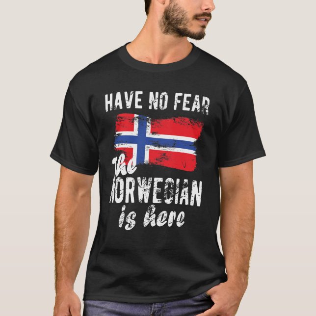Camiseta Patrimônio Norueguês Noruega Raízes Norueguesas Ba (Frente)