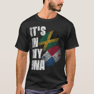 Camiseta Patrimônio Panamenho E Mix DNA Sinalizador Jamaica