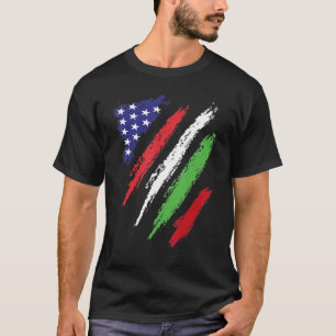 Camiseta Patrimônio Patriótico Americano Bandeira Crescente