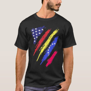 Camiseta Patrimônio Patriótico Americano Bandeira Crescente