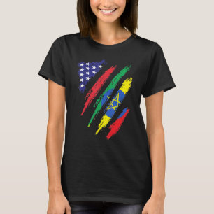 Camiseta Patrimônio Patriótico da Etiópia American Grown Fl