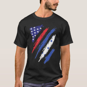 Camiseta Patrimônio Patriótico dos EUA - Bandeira Crescente