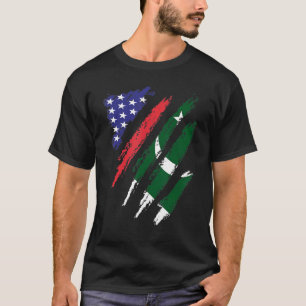Camiseta Patrimônio Patriótico dos EUA do Paquistão America