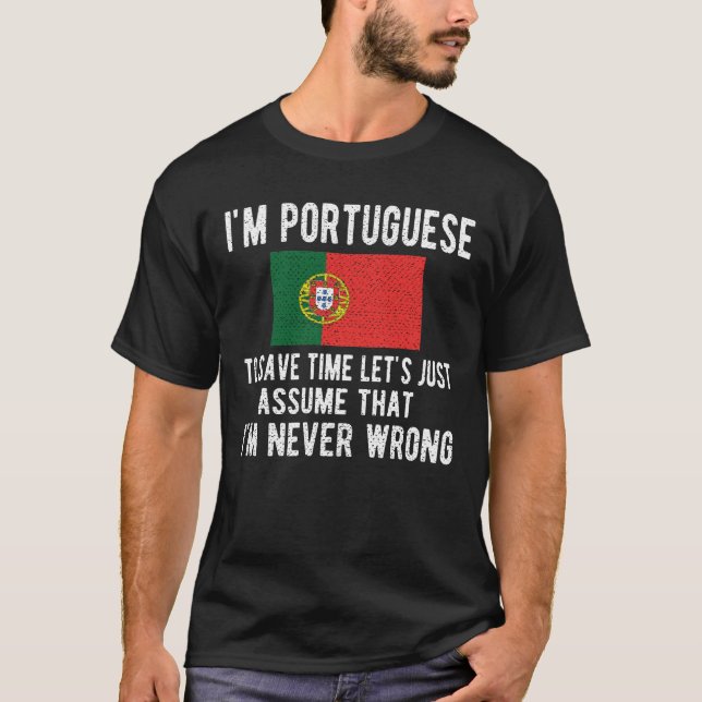Camiseta Patrimônio Português Raízes Portugal Bandeira Port (Frente)