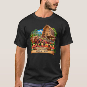Camiseta Patrimônio Sasak Personalizado Lombok