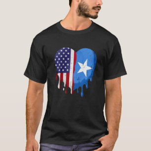 Camiseta Patrimônio Somali Americano Mês Sinalizador Somáli