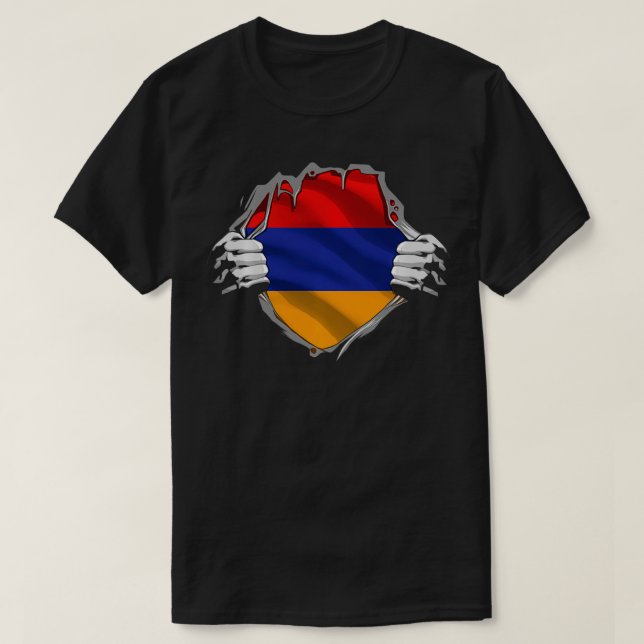 Camiseta Patrimônio Super Armênio Orgulhoso Armênia Roots F (Frente do Design)