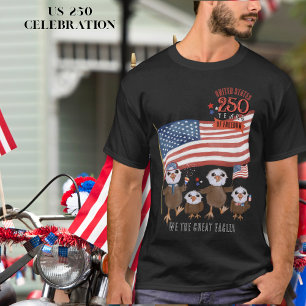Camiseta Pátrio EUA 250 Anos de Liberdade Grandes Águias